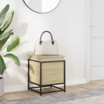 vidaXL Cutie depozitare stejar sonoma 40x40x51,5cm lemn prelucrat vidaXL Cutie depozitare stejar sonoma 40x40x51,5cm lemn prelucrat