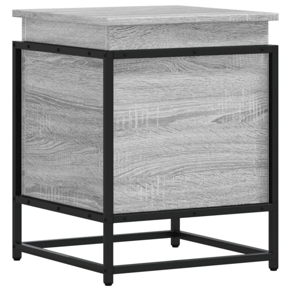 vidaXL Cutie depozitare gri sonoma 40x40x51,5 cm lemn prelucrat