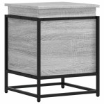 vidaXL Cutie depozitare gri sonoma 40x40x51,5 cm lemn prelucrat