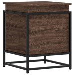 vidaXL Cutie depozitare stejar maro 40x40x51,5 cm lemn prelucrat vidaXL Cutie depozitare stejar maro 40x40x51,5 cm lemn prelucrat