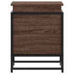 vidaXL Cutie depozitare stejar maro 40x40x51,5 cm lemn prelucrat vidaXL Cutie depozitare stejar maro 40x40x51,5 cm lemn prelucrat
