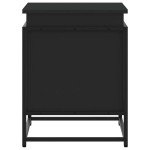vidaXL Cutie de depozitare cu capac negru 60x40x51,5 cm lemn prelucrat vidaXL Cutie de depozitare cu capac negru 60x40x51,5 cm lemn prelucrat