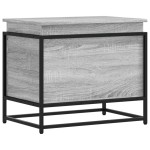 vidaXL Cutie depozitare gri sonoma 60x40x51,5 cm lemn prelucrat vidaXL Cutie depozitare gri sonoma 60x40x51,5 cm lemn prelucrat