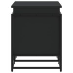 vidaXL Cutie de depozitare cu capac negru 80x40x51,5 cm lemn prelucrat vidaXL Cutie de depozitare cu capac negru 80x40x51,5 cm lemn prelucrat
