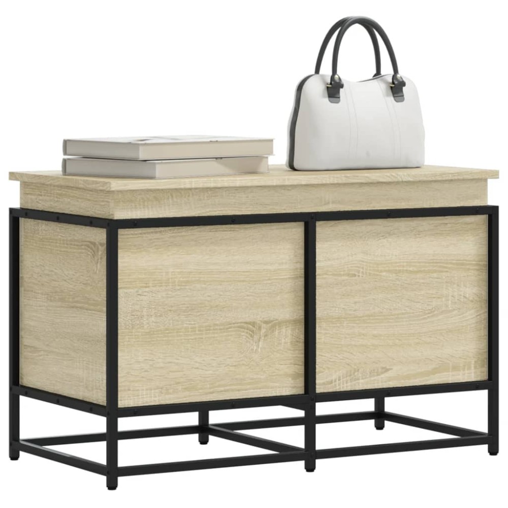 vidaXL Cutie depozitare stejar sonoma 80x40x51,5 cm lemn prelucrat