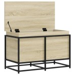 vidaXL Cutie depozitare stejar sonoma 80x40x51,5 cm lemn prelucrat vidaXL Cutie depozitare stejar sonoma 80x40x51,5 cm lemn prelucrat