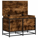 vidaXL Cutie depozitare stejar sonoma 80x40x51,5 cm lemn prelucrat vidaXL Cutie depozitare stejar sonoma 80x40x51,5 cm lemn prelucrat