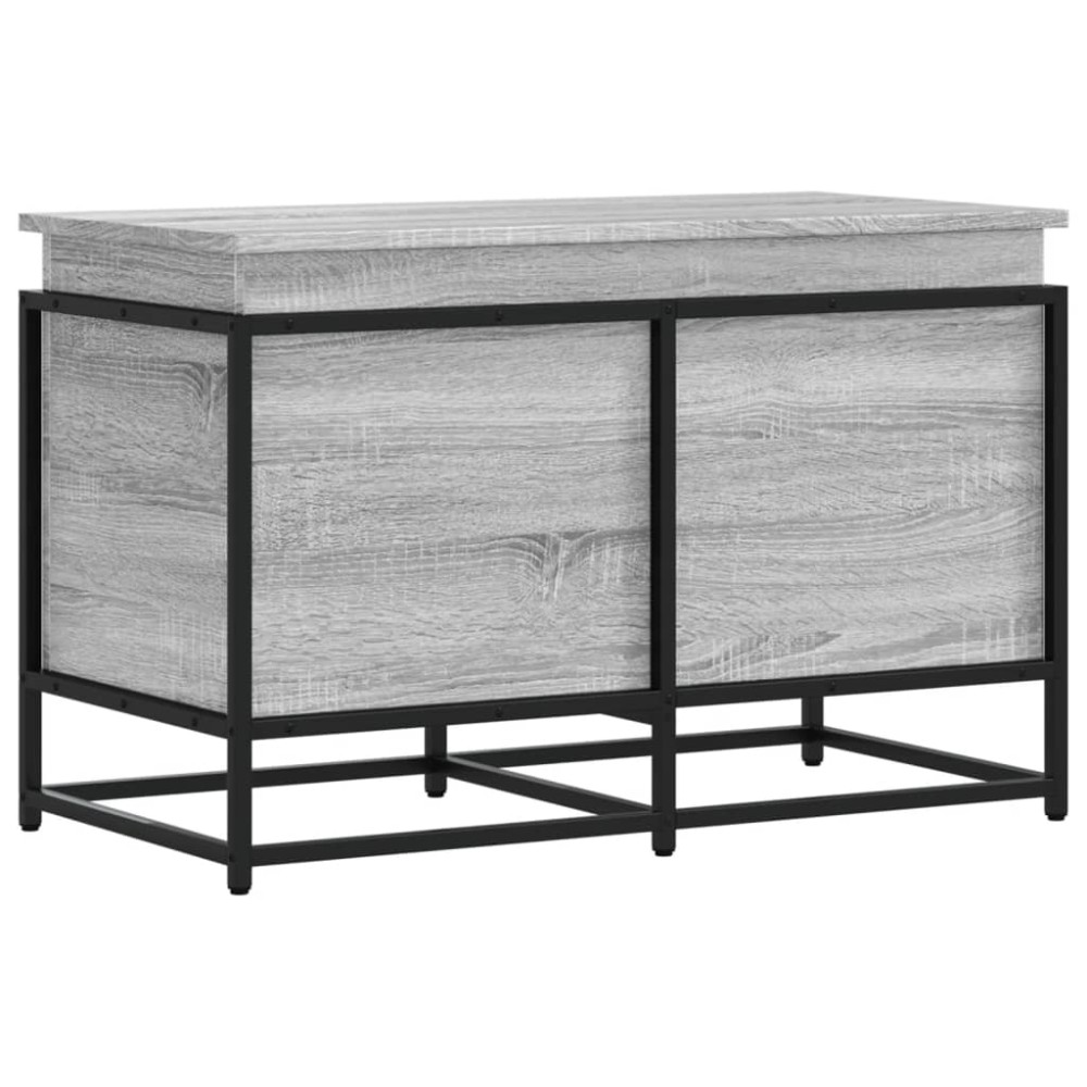vidaXL Cutie depozitare gri sonoma 80x40x51,5 cm lemn prelucrat