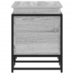 vidaXL Cutie depozitare gri sonoma 80x40x51,5 cm lemn prelucrat vidaXL Cutie depozitare gri sonoma 80x40x51,5 cm lemn prelucrat