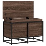 vidaXL Cutie depozitare stejar maro 80x40x51,5 cm lemn prelucrat