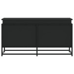 vidaXL Cutie depozitare cu capac negru 100x40x51,5 cm lemn prelucrat vidaXL Cutie depozitare cu capac negru 100x40x51,5 cm lemn prelucrat
