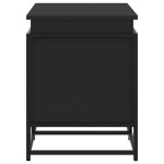 vidaXL Cutie depozitare cu capac negru 100x40x51,5 cm lemn prelucrat vidaXL Cutie depozitare cu capac negru 100x40x51,5 cm lemn prelucrat