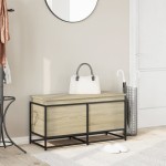 vidaXL Cutie depozitare stejar sonoma 100x40x51,5 cm lemn prelucrat vidaXL Cutie depozitare stejar sonoma 100x40x51,5 cm lemn prelucrat