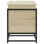 vidaXL Cutie depozitare stejar sonoma 100x40x51,5 cm lemn prelucrat vidaXL Cutie depozitare stejar sonoma 100x40x51,5 cm lemn prelucrat