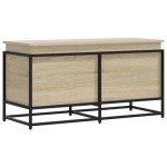 vidaXL Cutie depozitare stejar sonoma 100x40x51,5 cm lemn prelucrat vidaXL Cutie depozitare stejar sonoma 100x40x51,5 cm lemn prelucrat