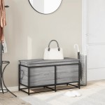 vidaXL Cutie depozitare gri sonoma 100x40x51,5 cm lemn prelucrat vidaXL Cutie depozitare gri sonoma 100x40x51,5 cm lemn prelucrat