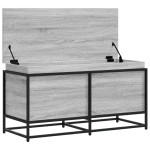 vidaXL Cutie depozitare gri sonoma 100x40x51,5 cm lemn prelucrat vidaXL Cutie depozitare gri sonoma 100x40x51,5 cm lemn prelucrat