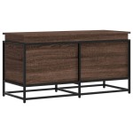 vidaXL Cutie depozitare stejar maro 100x40x51,5 cm lemn prelucrat vidaXL Cutie depozitare stejar maro 100x40x51,5 cm lemn prelucrat