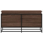 vidaXL Cutie depozitare stejar maro 100x40x51,5 cm lemn prelucrat vidaXL Cutie depozitare stejar maro 100x40x51,5 cm lemn prelucrat
