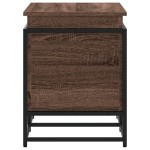 vidaXL Cutie depozitare stejar maro 100x40x51,5 cm lemn prelucrat vidaXL Cutie depozitare stejar maro 100x40x51,5 cm lemn prelucrat