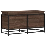 vidaXL Cutie depozitare stejar maro 100x40x51,5 cm lemn prelucrat vidaXL Cutie depozitare stejar maro 100x40x51,5 cm lemn prelucrat
