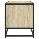 vidaXL Dulap TV, stejar sonoma, 80x34,5x40 cm, lemn prelucrat și metal vidaXL Dulap TV, stejar sonoma, 80x34,5x40 cm, lemn prelucrat și metal