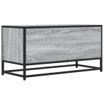vidaXL Dulap TV, gri sonoma, 80x34,5x40 cm, lemn prelucrat și metal