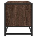 vidaXL Dulap TV, stejar maro, 80x34,5x40 cm, lemn prelucrat și metal vidaXL Dulap TV, stejar maro, 80x34,5x40 cm, lemn prelucrat și metal
