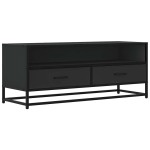 vidaXL Dulap TV, negru, 100x34,5x40 cm, lemn prelucrat și metal