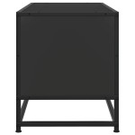 vidaXL Dulap TV, negru, 100x34,5x40 cm, lemn prelucrat și metal
