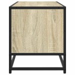 vidaXL Dulap TV stejar sonoma, 100x34,5x40 cm, lemn prelucrat și metal