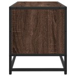 vidaXL Dulap TV, stejar maro, 100x34,5x40 cm, lemn prelucrat și metal