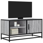 vidaXL Dulap TV, gri sonoma, 80x34,5x40 cm, lemn prelucrat și metal
