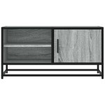 vidaXL Dulap TV, gri sonoma, 80x34,5x40 cm, lemn prelucrat și metal