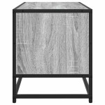 vidaXL Dulap TV, gri sonoma, 80x34,5x40 cm, lemn prelucrat și metal