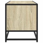 vidaXL Dulap TV, stejar sonoma, 80x34,5x40 cm, lemn prelucrat și metal