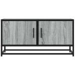 vidaXL Dulap TV, gri sonoma, 80x34,5x40 cm, lemn prelucrat și metal