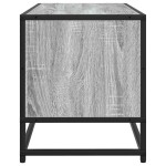 vidaXL Dulap TV, gri sonoma, 80x34,5x40 cm, lemn prelucrat și metal