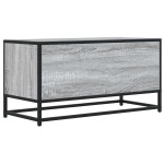 vidaXL Dulap TV, gri sonoma, 80x34,5x40 cm, lemn prelucrat și metal