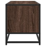 vidaXL Dulap TV, stejar maro, 80x34,5x40 cm, lemn prelucrat și metal vidaXL Dulap TV, stejar maro, 80x34,5x40 cm, lemn prelucrat și metal