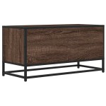 vidaXL Dulap TV, stejar maro, 80x34,5x40 cm, lemn prelucrat și metal vidaXL Dulap TV, stejar maro, 80x34,5x40 cm, lemn prelucrat și metal