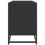 vidaXL Dulap TV negru, 100x35x50 cm lemn prelucrat și metal