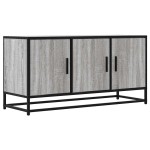 vidaXL Dulap TV gri sonoma, 100x35x50 cm lemn prelucrat și metal