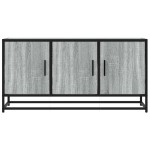 vidaXL Dulap TV gri sonoma, 100x35x50 cm lemn prelucrat și metal