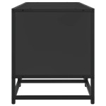 vidaXL Dulap TV, negru, 100x35x41 cm, lemn prelucrat și metal