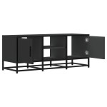 vidaXL Dulap TV, negru, 100x35x41 cm, lemn prelucrat și metal