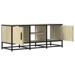 vidaXL Dulap TV, stejar sonoma, 100x35x41 cm, lemn prelucrat și metal vidaXL Dulap TV, stejar sonoma, 100x35x41 cm, lemn prelucrat și metal