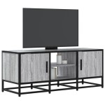 vidaXL Dulap TV, gri sonoma, 100x35x41 cm, lemn prelucrat și metal