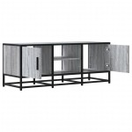 vidaXL Dulap TV, gri sonoma, 100x35x41 cm, lemn prelucrat și metal