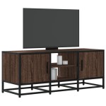 vidaXL Dulap TV, stejar maro, 100x35x41 cm, lemn prelucrat și metal vidaXL Dulap TV, stejar maro, 100x35x41 cm, lemn prelucrat și metal